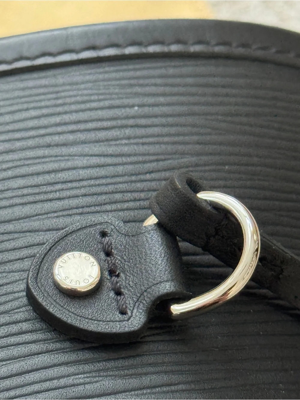Louis Vuitton Black Epi Neverfull Tote